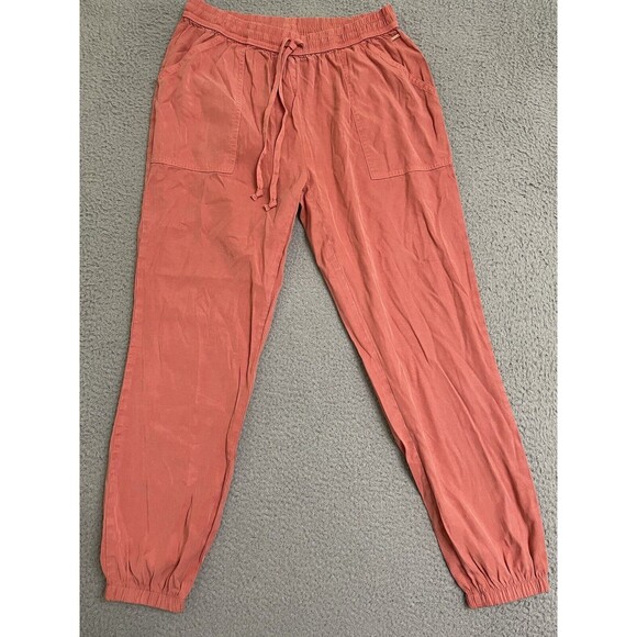 Victoria's Secret PINK Women's Size Small Salmon Pink Joggers Pockets Drawstring - Picture 1 of 8